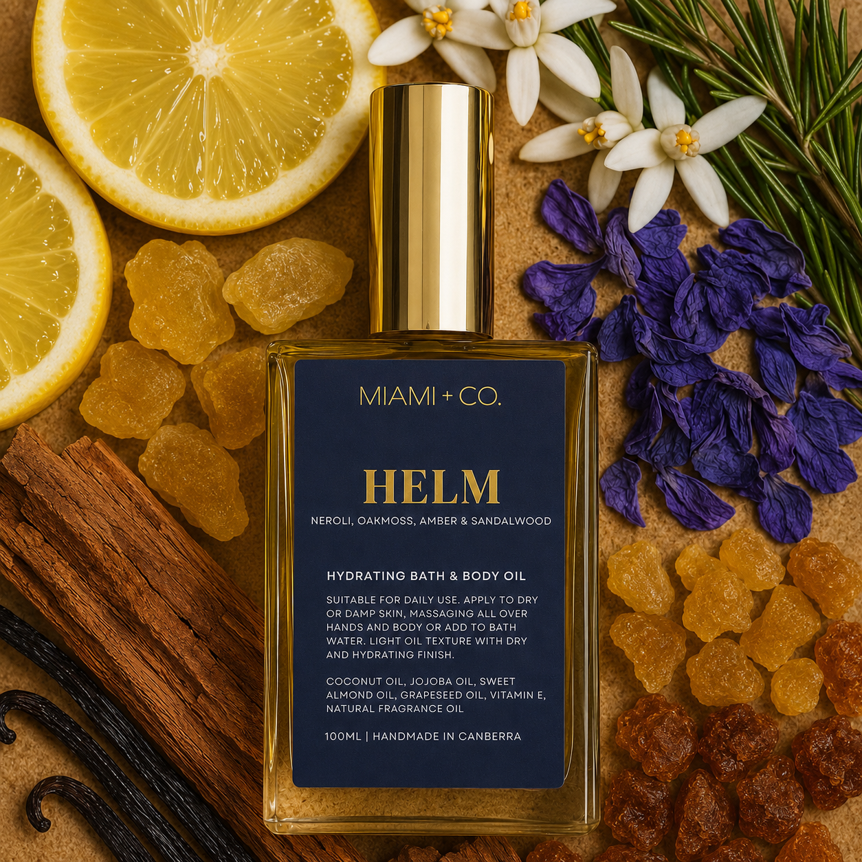 100ml Helm Bath &amp; Body Oil