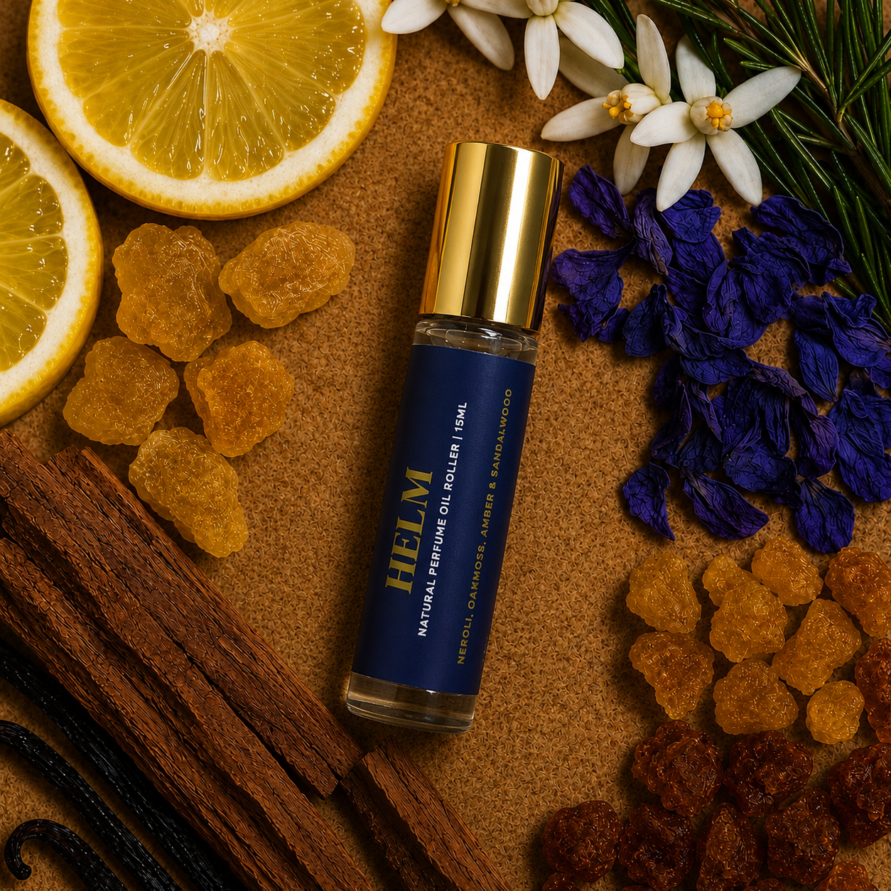 15ml Helm Unisex Cologne Oil Roller
