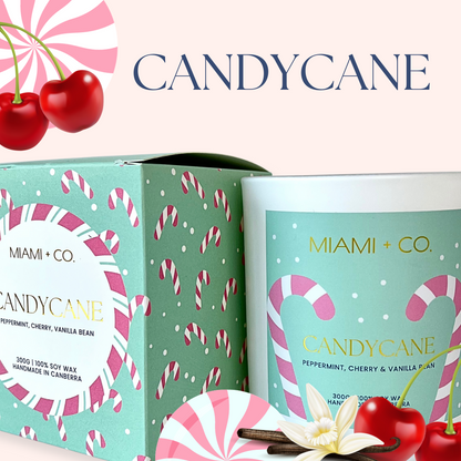 Candycane - Large Candle
