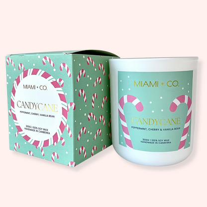 Candycane - Large Candle
